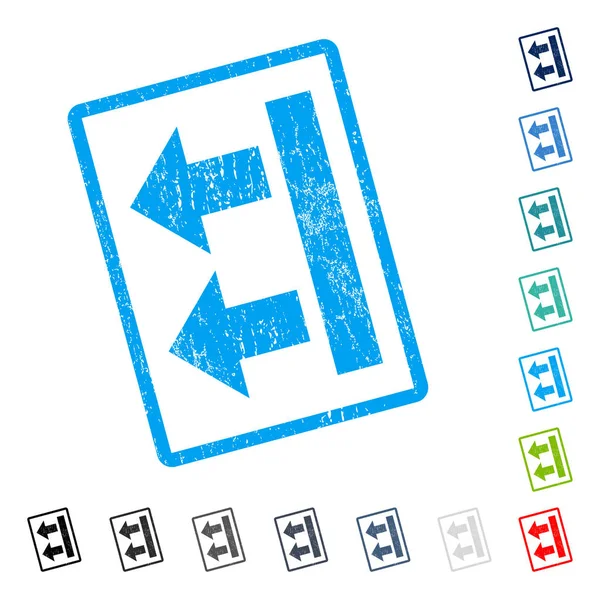 Sol simgesi kauçuk filigran getirmek