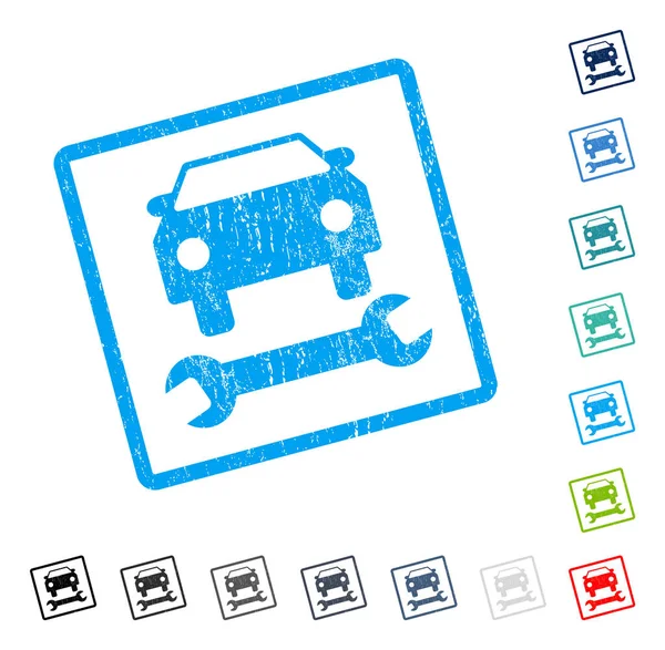 Araba tamir simgesi kauçuk filigran