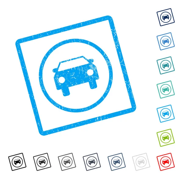 Araba simgesi kauçuk filigran