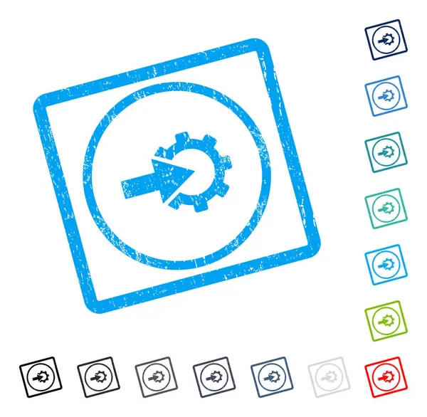 COG Tümleştirme simgesi kauçuk filigran