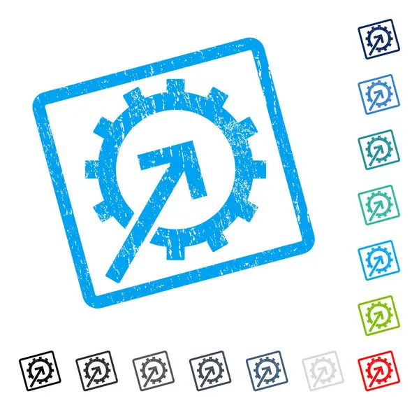 COG Tümleştirme simgesi kauçuk filigran