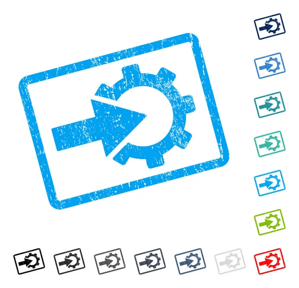 COG Tümleştirme simgesi kauçuk filigran