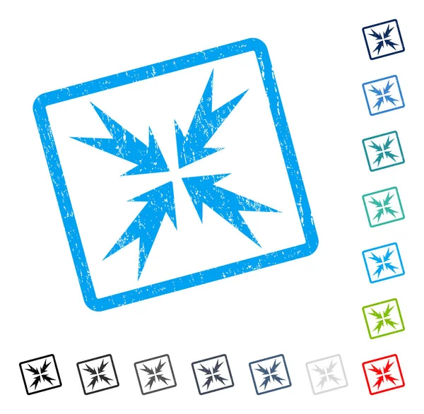 Sıkıştırma ok simgesi kauçuk filigran