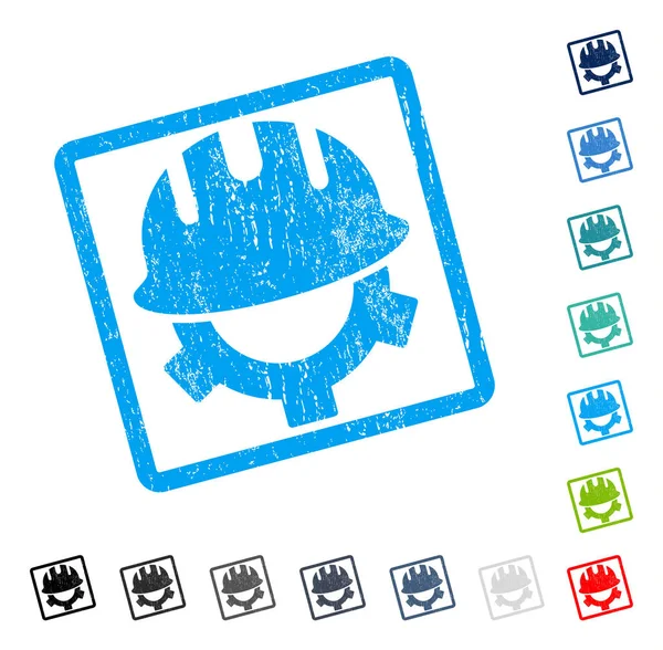 Geliştirme kask simgesi kauçuk filigran