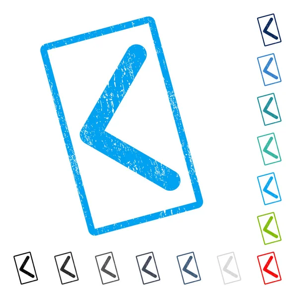 Yön sol simgesi kauçuk filigran