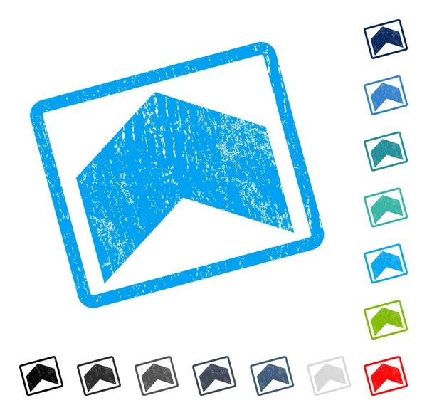 Yön yukarı simgesi kauçuk filigran