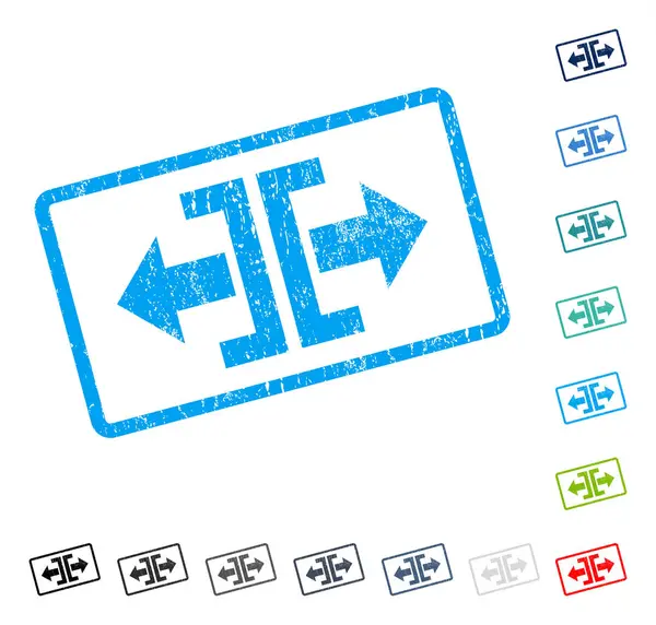 Yatay yöndeki simgesi kauçuk filigran bölmek