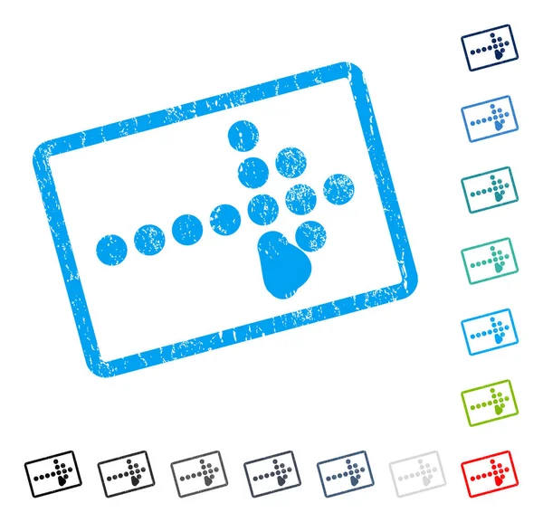 Noktalı ok sağ simge kauçuk filigran