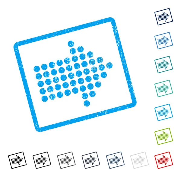 Noktalı ok sağ simge kauçuk filigran