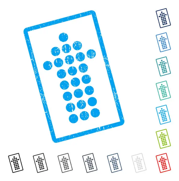 Noktalı ok simgesi kauçuk filigran yukarı