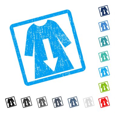 Kadın elbise simgesi kauçuk filigran indir