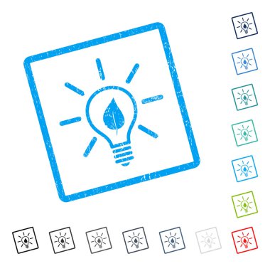 Eko ampul simgesi kauçuk filigran