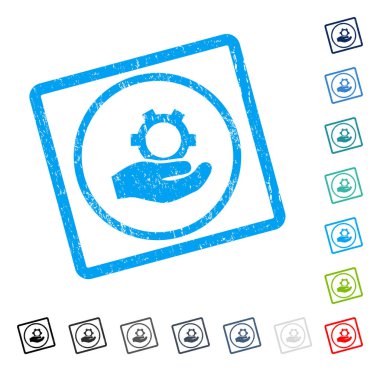 Mühendislik hizmeti simge kauçuk filigran