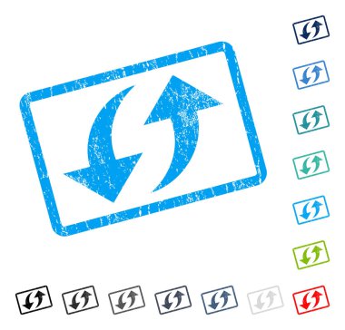 Exchange okları simge kauçuk filigran