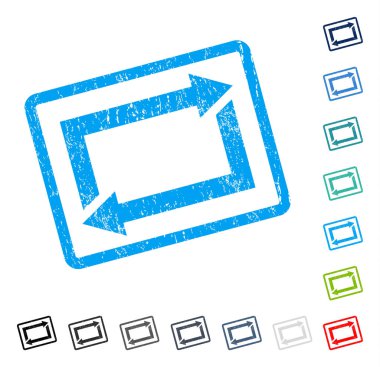 Exchange okları simge kauçuk filigran