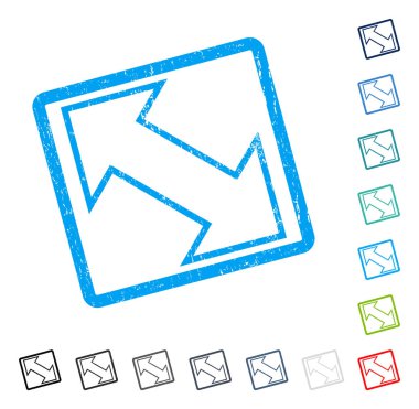 Exchange çapraz simgesi kauçuk filigran