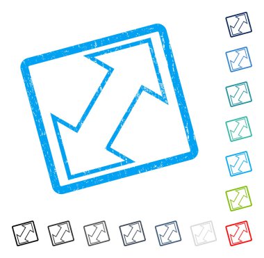 Exchange çapraz simgesi kauçuk filigran