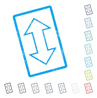Exchange dikey simgesi kauçuk filigran