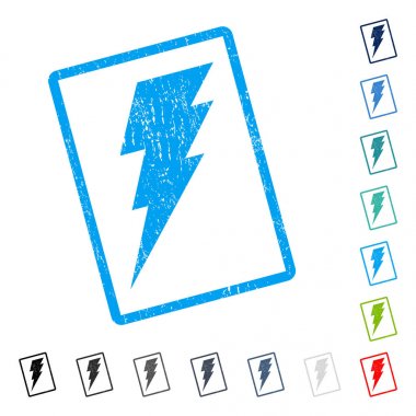 Simge kauçuk filigran yürütmek