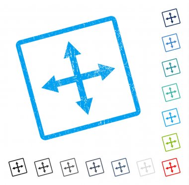 Genişletin okları simge kauçuk filigran