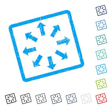 Genişletin okları simge kauçuk filigran