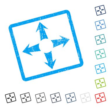 Genişletin okları simge kauçuk filigran