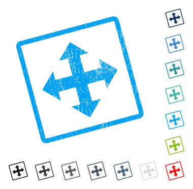 Genişletin okları simge kauçuk filigran