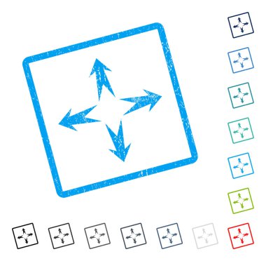 Genişletin okları simge kauçuk filigran