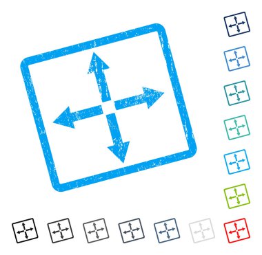Genişletin okları simge kauçuk filigran