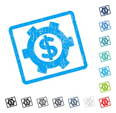 Mali Ayarlar simgesini kauçuk filigran