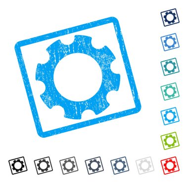 Dişli simgesini kauçuk filigran