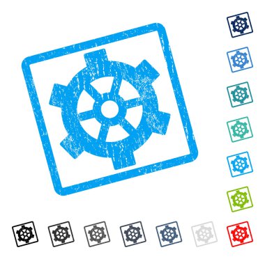 Dişli simgesini kauçuk filigran