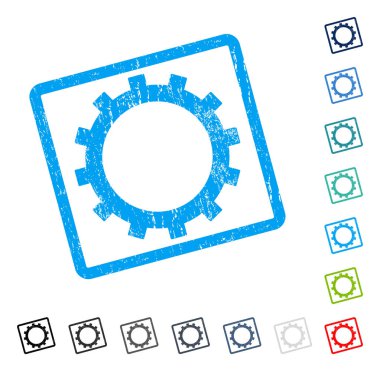 Dişli simgesini kauçuk filigran