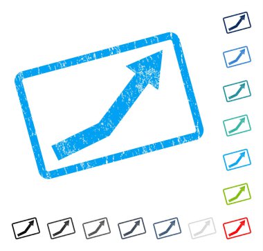 Büyüme trendi simgesi kauçuk filigran
