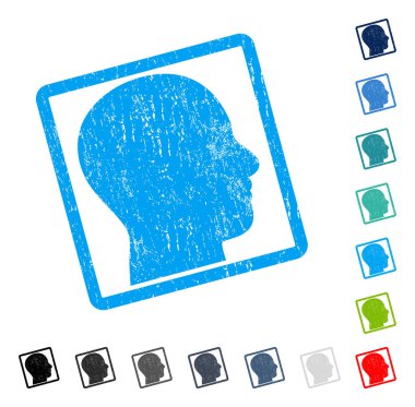 Kafa simgesi kauçuk filigran profil