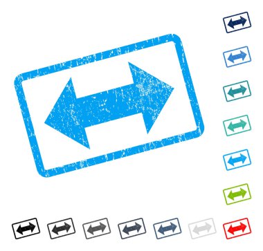 Yatay Exchange okları simge kauçuk filigran