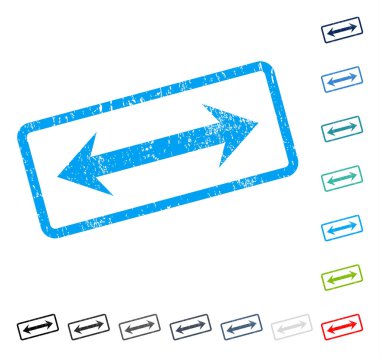 Yatay Çevir simgesi kauçuk filigran