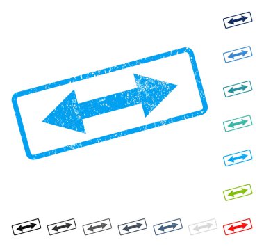 Yatay Çevir simgesi kauçuk filigran