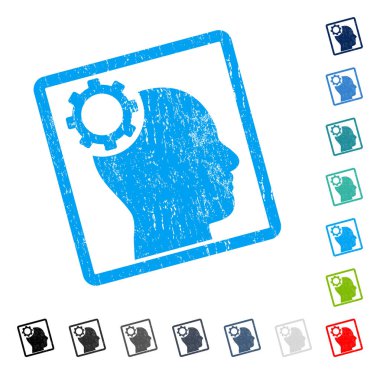 Akıl dişli simgesini kauçuk filigran