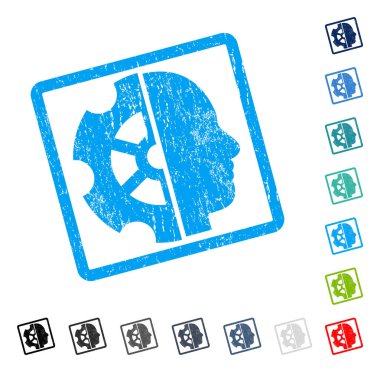 Akıl simgesi kauçuk filigran