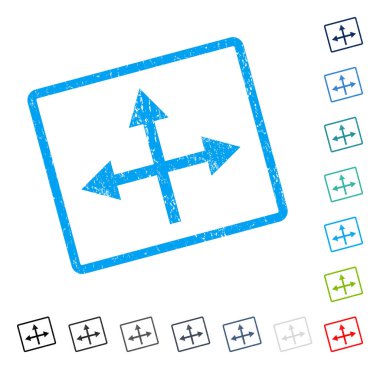 Kavşak yön simgesi kauçuk filigran