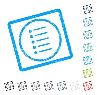 Öğe simgesi kauçuk filigran