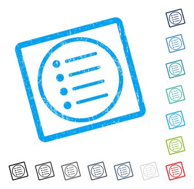 Öğe simgesi kauçuk filigran