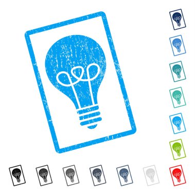 Lamba ampul simgesi kauçuk filigran