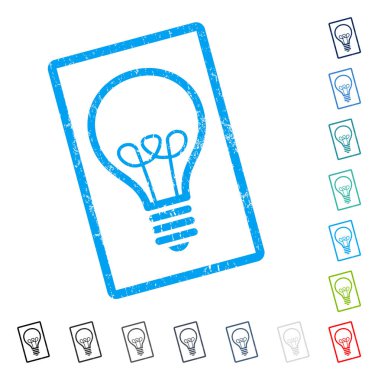 Lamba ampul simgesi kauçuk filigran