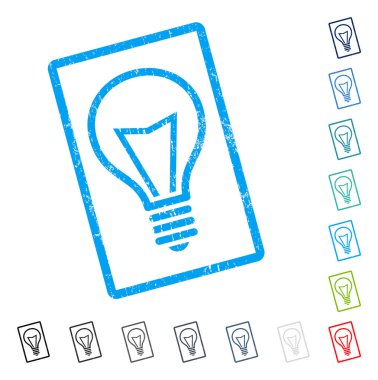 Lamba ampul simgesi kauçuk filigran