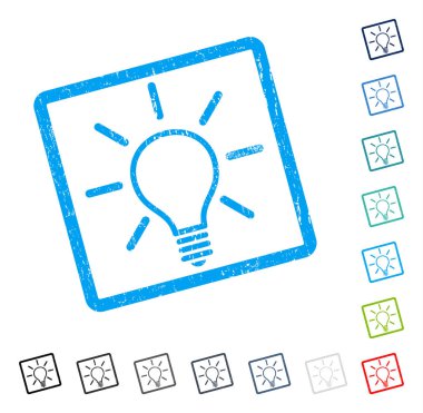 Ampul simgesi kauçuk filigran