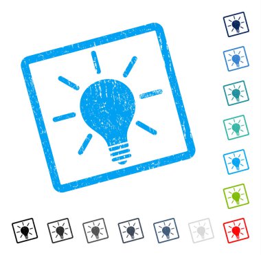 Ampul simgesi kauçuk filigran