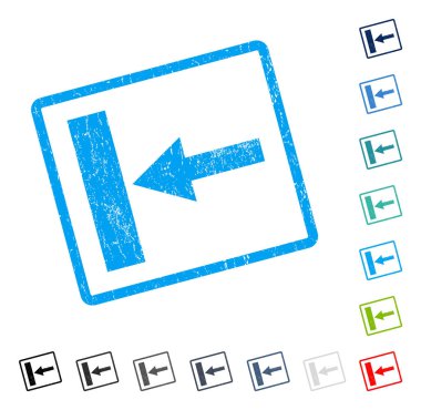 Sol simgesi kauçuk filigran taşımak