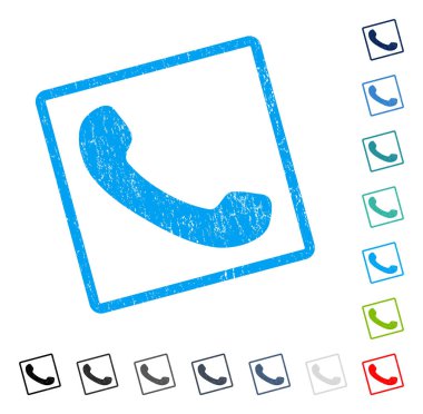 Telefon alıcı simge kauçuk filigran